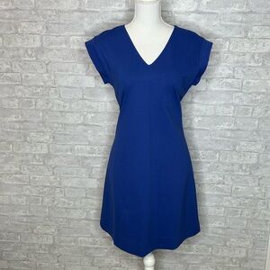 Kate Spade Elegant Blue V-Neck Dress 8